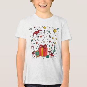 Gepersonaliseerde Leuke Kerst t-shirt voor kindere