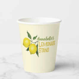 Gepersonaliseerde leuke Kinder limonade stand Papieren Bekers