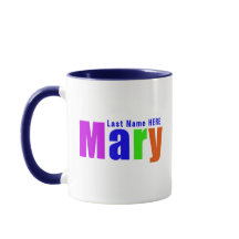 Gepersonaliseerde Leuke Kleurrijke "Mary" Naam, Do