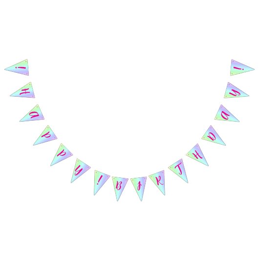 Gepersonaliseerde leuke, kleurrijke regenboog Happ Vlaggetjes (Alle)