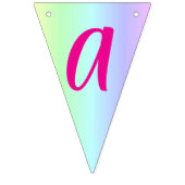 Gepersonaliseerde leuke, kleurrijke regenboog Happ Vlaggetjes (Derde vlag)