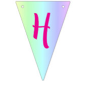 Gepersonaliseerde leuke, kleurrijke regenboog Happ Vlaggetjes (Tweede vlag)