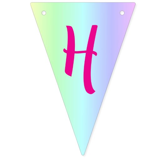 Gepersonaliseerde leuke, kleurrijke regenboog Happ Vlaggetjes (Tweede vlag)