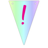 Gepersonaliseerde leuke, kleurrijke regenboog Happ Vlaggetjes (Eerste vlag)