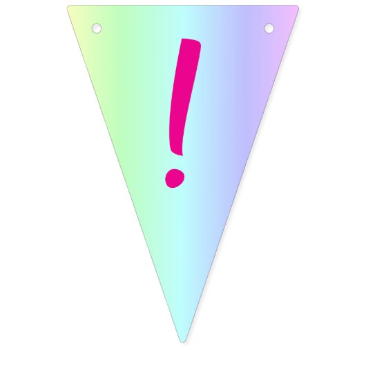 Gepersonaliseerde leuke, kleurrijke regenboog Happ Vlaggetjes (Eerste vlag)