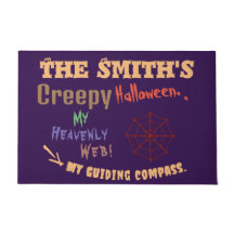 Gepersonaliseerde Leuke Paarse Halloween Spider We