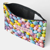 Gepersonaliseerde Leuke Pastelkleurige Snoep Pop Etui (Open)