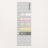 Gepersonaliseerde Leuke Retro Kleurrijke Lama's Me Yogamat (Voorkant)