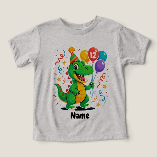 Gepersonaliseerde Leuke Verjaardag Dino Kinder (Design voorkant)