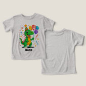 Gepersonaliseerde Leuke Verjaardag Dino Kinder (Ontwerp Voorkant & Achterkant)