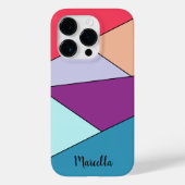 Gepersonaliseerde levendige geometrische Case-Mate iPhone case (Achterkant)