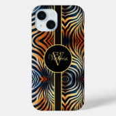 Gepersonaliseerde Levendige Zebra Strepen: Kleurri Case-Mate iPhone Case (Achterkant)