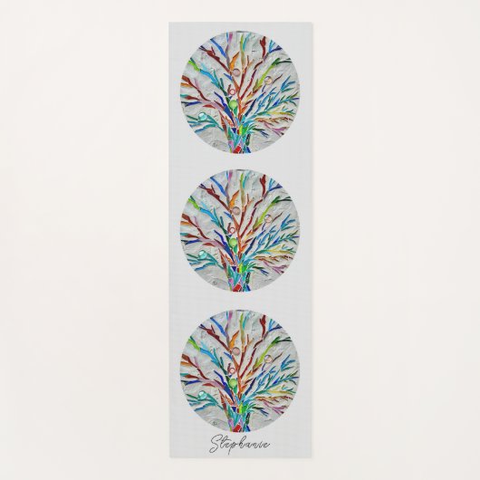 Gepersonaliseerde levensboom yogamat (Voorkant)