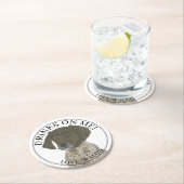 Gepersonaliseerde lever Duitse kortharige pointer Ronde Kartonnen Onderzetter (Insitu)