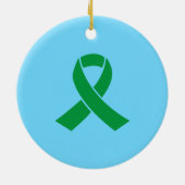 Gepersonaliseerde levertransplantatie Survivor Rou Keramisch Ornament (Achterkant)