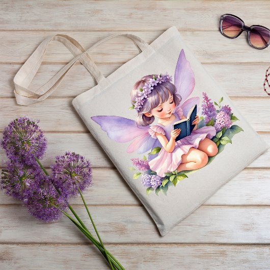 Gepersonaliseerde lezen Fairy Freya Canvas tas