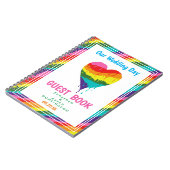 Gepersonaliseerde LGBT Rainbow Heart Notitieboek (Linkerzijde)