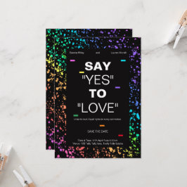 Gepersonaliseerde LGBTQ digitale moderne zwarte br Kaart