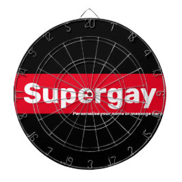Gepersonaliseerde LGBTQ Pride  Supergay Dartbord