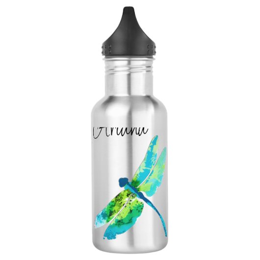 Gepersonaliseerde libel tumbler waterfles (Links)