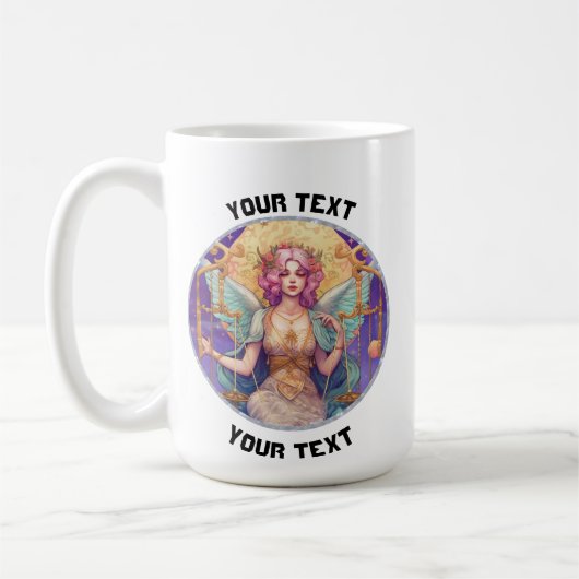 GEPERSONALISEERDE LIBRA ZODIAC TEKEN KOFFIEMOK (Links)