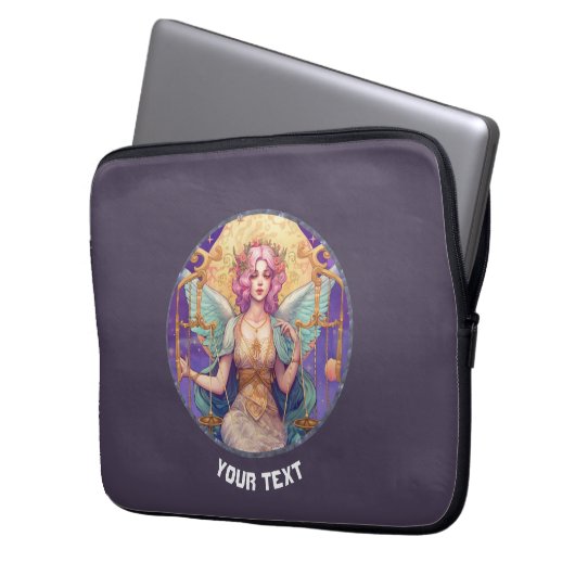 GEPERSONALISEERDE LIBRA ZODIAC TEKEN LAPTOP SLEEVE (Voorkant Links)