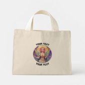 GEPERSONALISEERDE LIBRA ZODIAC TEKEN MINI TOTE BAG (Achterkant)