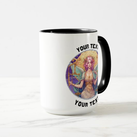 GEPERSONALISEERDE LIBRA ZODIAC TEKEN MOK (Voorkant rechts)