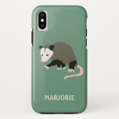 Gepersonaliseerde Licht Groene Schattigee Cartoon Case-Mate iPhone Case (Achterkant)