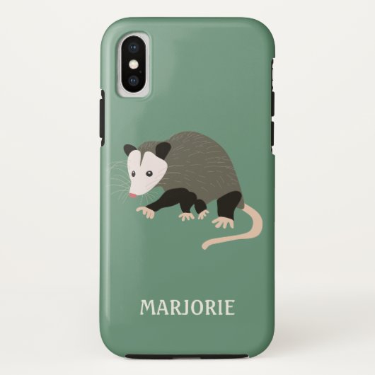 Gepersonaliseerde Licht Groene Schattigee Cartoon Case-Mate iPhone Case (Achterkant)