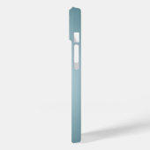 Gepersonaliseerde lichtblauwe Radiale Textuur Case-Mate iPhone Case (Achterkant / Links)