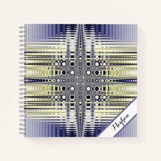 Gepersonaliseerde lichtdoorlatende optische illusi notitieboek (Voorkant)