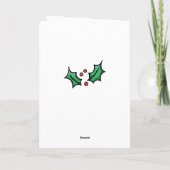 Gepersonaliseerde lichte Baby van de Huid van het  Feestdagen Kaart (Achterkant)