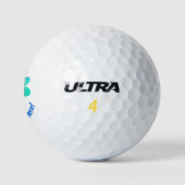 Gepersonaliseerde lichte bloemen golfballen (Logo)