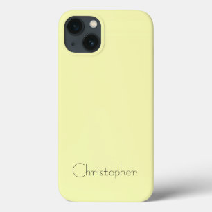 Gepersonaliseerde Lichtgele Radiale Textuur Case-Mate iPhone Case