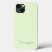 Gepersonaliseerde lichtgroene Radiale Textuur Case-Mate iPhone Case (Achterkant)