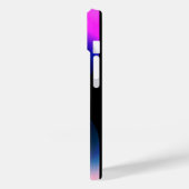 Gepersonaliseerde lichtroze radiale textuur iphone Case-Mate iPhone case (Achterkant / Links)