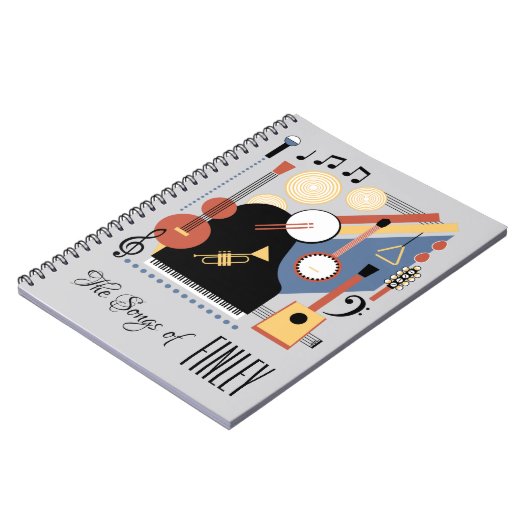 Gepersonaliseerde Liedboek Bauhaus Band Notitieboek (Linkerzijde)