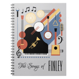 Gepersonaliseerde Liedboek Bauhaus Band Notitieboek