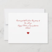 Gepersonaliseerde liefde bedankkaart - Red Hearts (Achterkant)