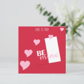 Gepersonaliseerde liefde ben jij, wees mijn harten feestdagenkaart (Staand voorkant)