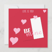 Gepersonaliseerde liefde ben jij, wees mijn harten feestdagenkaart (Voorkant)