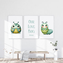 Gepersonaliseerde Liefde Bug Kever Childs Room Pri Muurkunst Sets