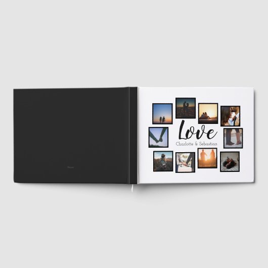 Gepersonaliseerde liefde foto bruiloft gastenboek (Volledig)