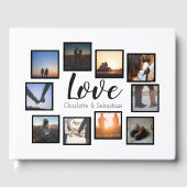 Gepersonaliseerde liefde foto bruiloft gastenboek (Voorkant)