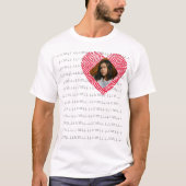 Gepersonaliseerde LIEFDE foto T-shirt (Voorkant)