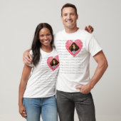 Gepersonaliseerde LIEFDE foto T-shirt (Unisex)