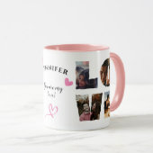 Gepersonaliseerde LIEFDE Fotocollage I Valentijnsd Mok (Voorkant rechts)