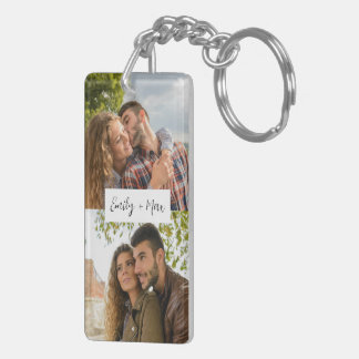Gepersonaliseerde Liefde Geheugen Fotocollage Cust Sleutelhanger