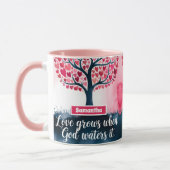 Gepersonaliseerde liefde groeit wanneer God Christ Mok (Links)